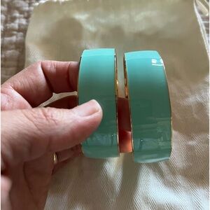 J.Crew bracelets, never worn brand new condition, enamel aqua colour.